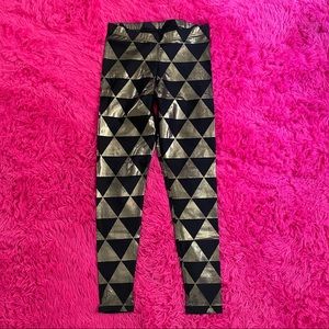 Black Milk Gold Triangle Leggings